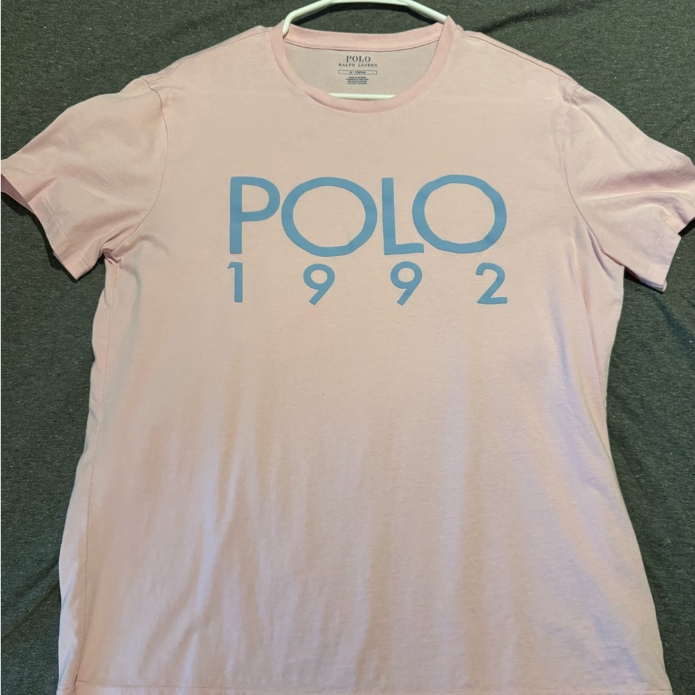Pink polo shirt
